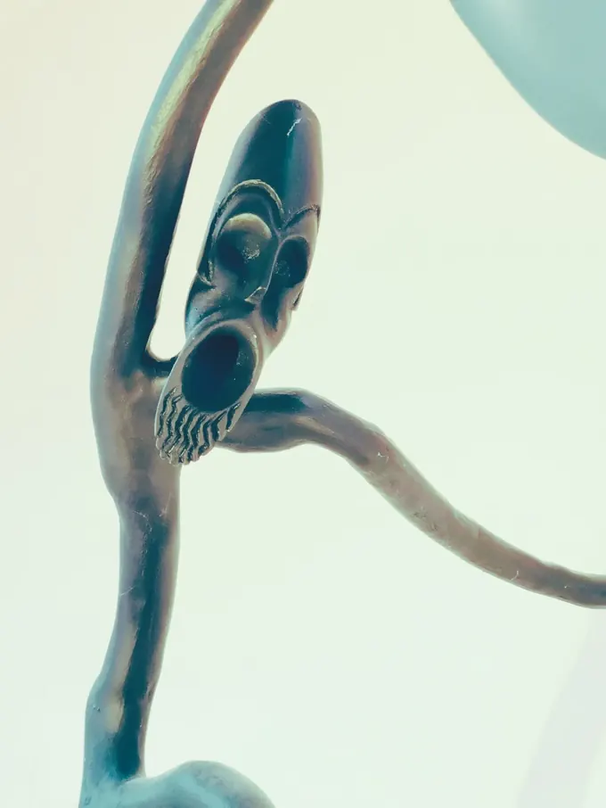 Warrior (detail), Wood by Bruce Thomson